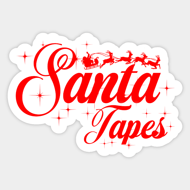 Santa Tapes logo Sticker by Santa Tapes Christmas Blog